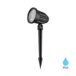 BRY-SPOTLUX-PLS-7W-BLC-3000K-IP65-LED SPIKE LIGHT - 